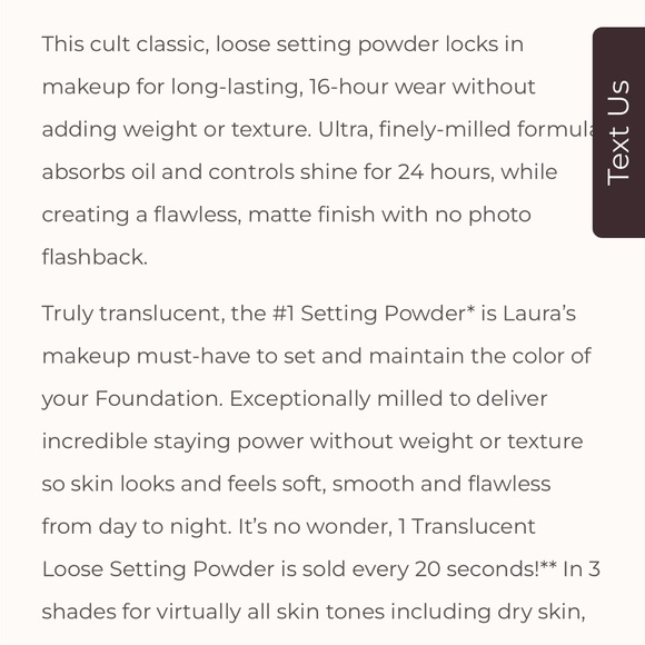 Laura Mercier Translucent Setting Powder 1 oz. Brand new sealed still in box - Picture 8 of 8